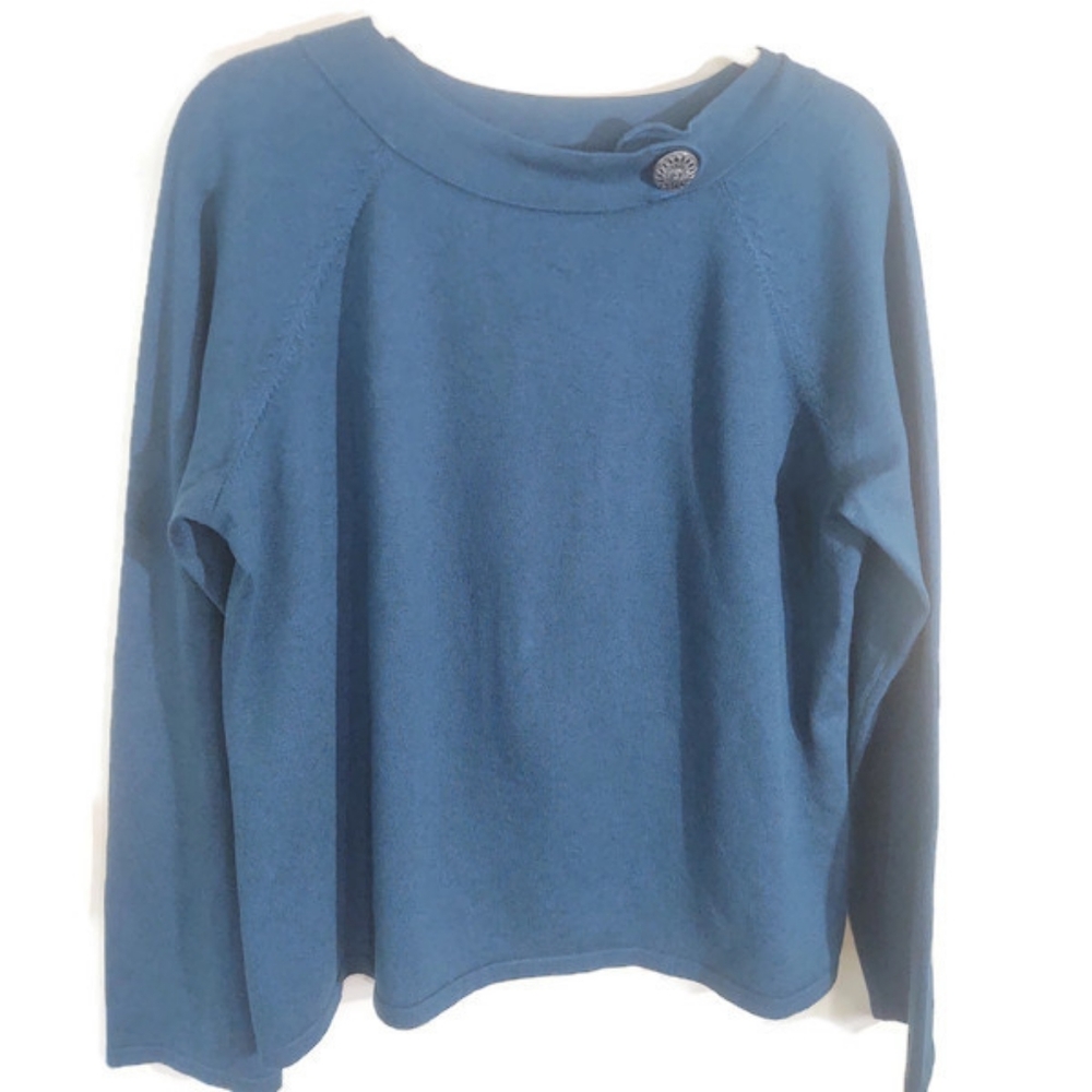 Pendleton Blue silk & cashmere XL sweater Like New